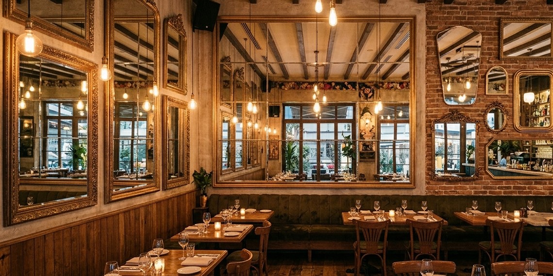 Kafe ve Restoranlarda Ayna Kullanımı ile Ambiyans Tasarımı
