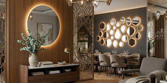 Otel ve Restoran Dekorasyonunda Özel Tasarım Aynalar, Otel ve Restoran Dekorasyonunda Özel Tasarım Aynalar